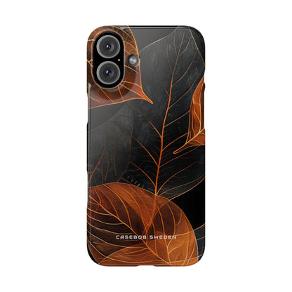 Autumn Leaf Elegance iPhone 16 - Slim Phone Case