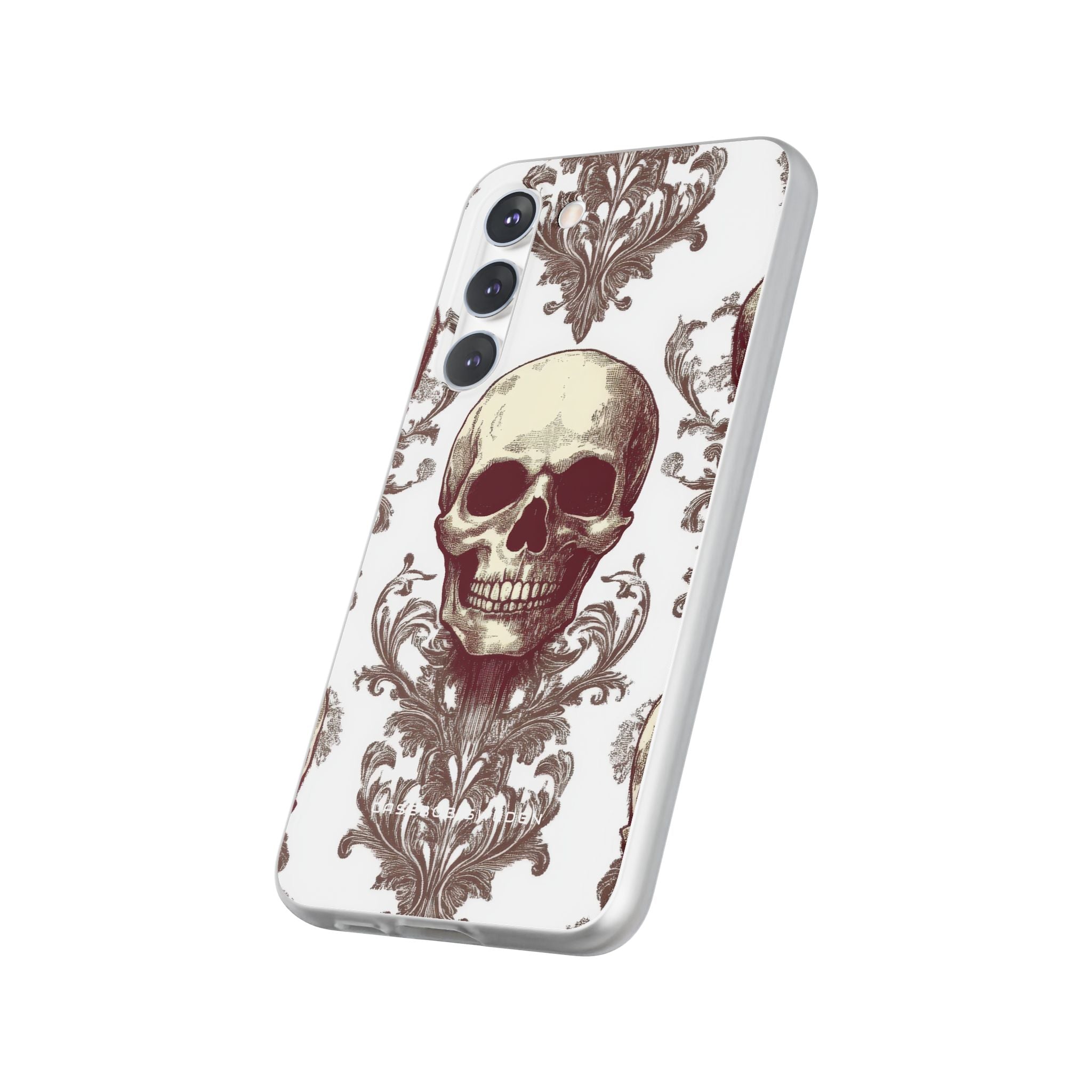 Gothic Skulls and Ornate Foliage Samsung S23 - Flexi Phone Case