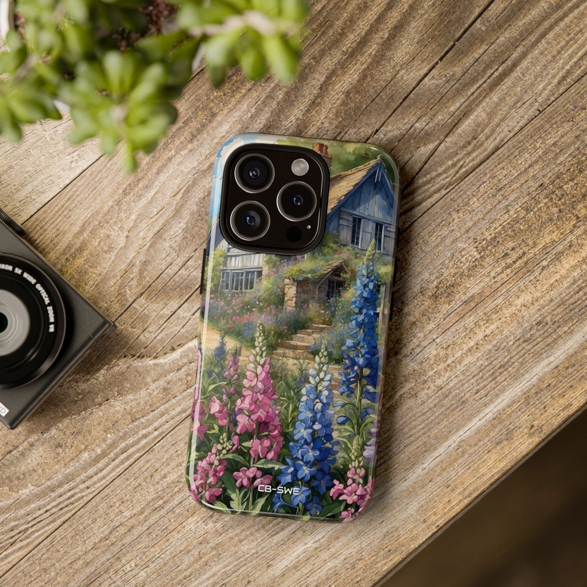 Cottage Surrounded Blossoms - iPhone Case