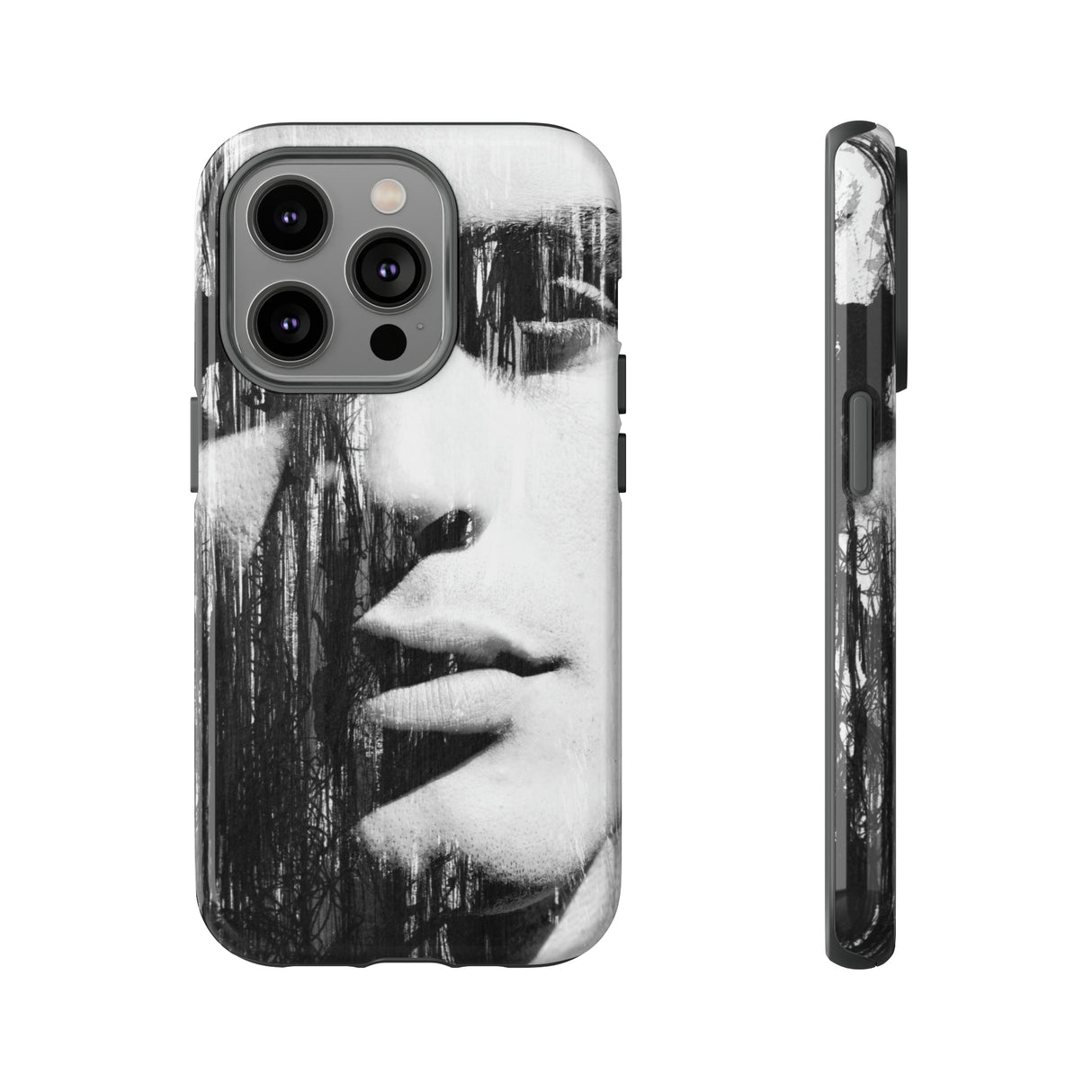 Black & White Pop Art - Protective Phone Case