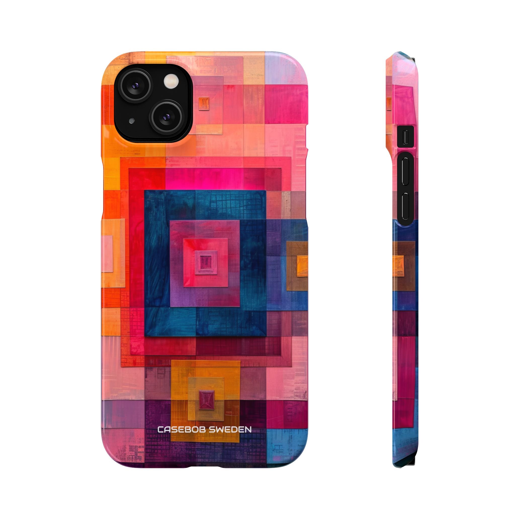 Vibrant Geometry - Slim iPhone 14 Phone Case