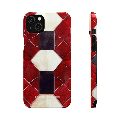 Gothic Hexagon Symmetry iPhone 14 - Slim Phone Case