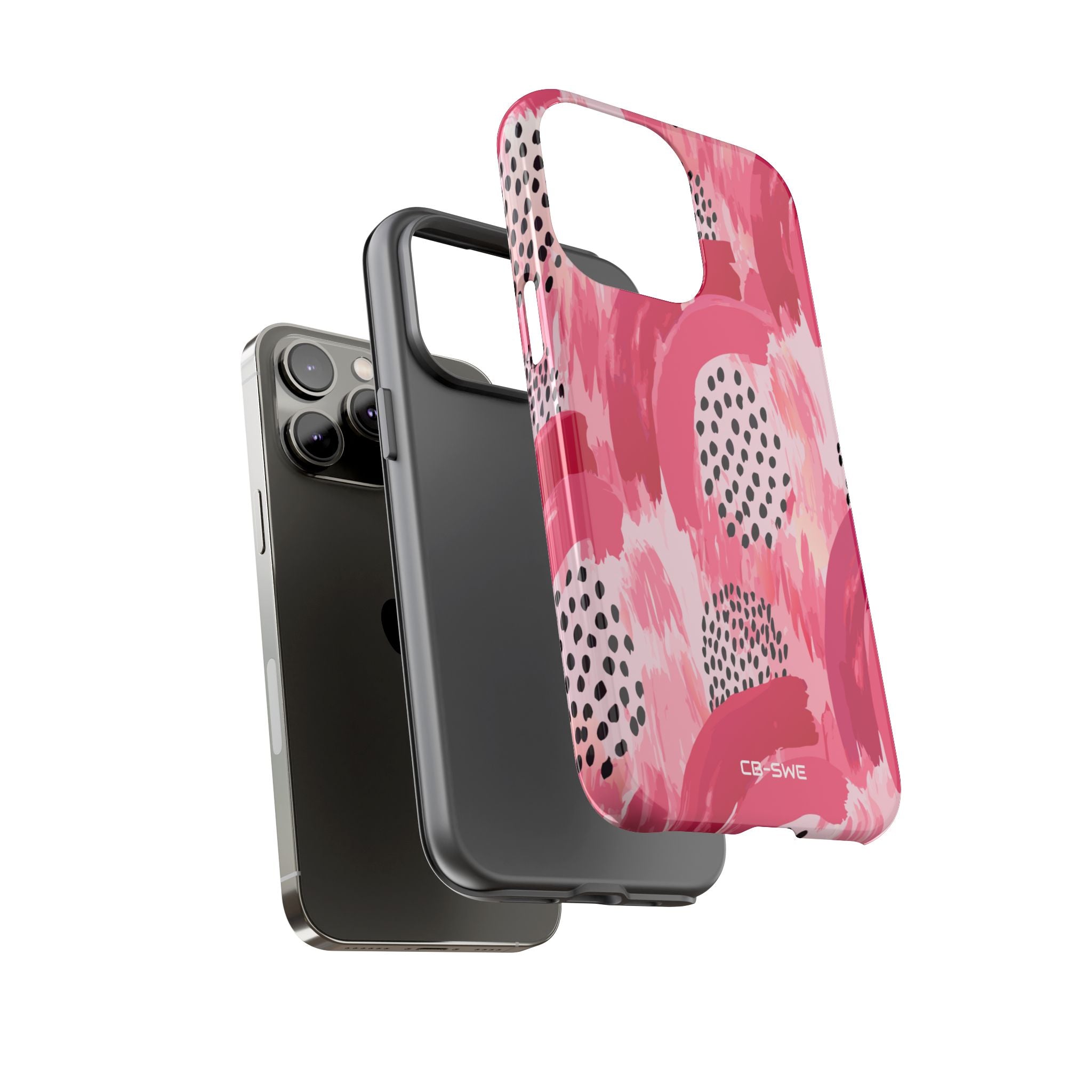 Vibrant Brushwork Dance - iPhone Case