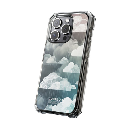 Silver Dream Clouds iPhone 15 - Impact Clear+