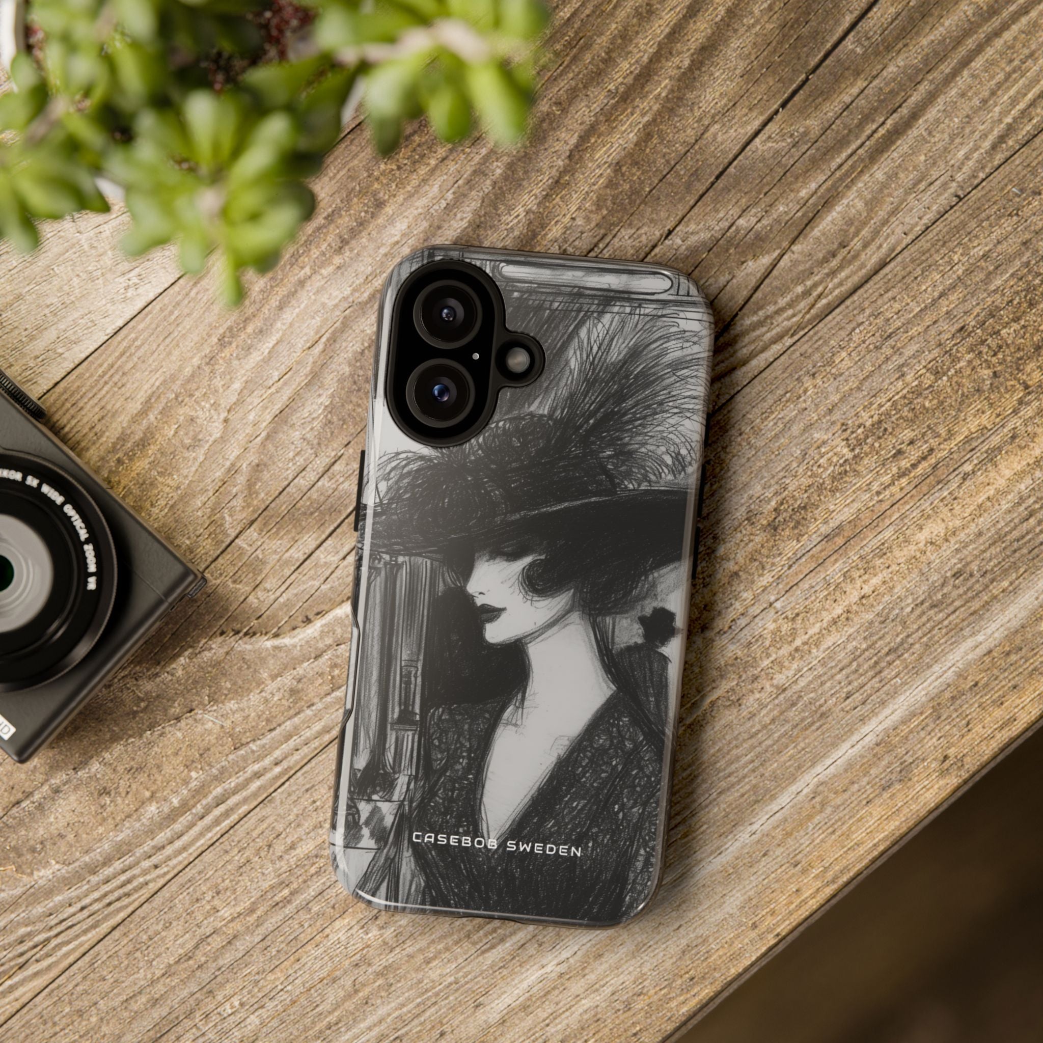 Timeless Elegance in Monochrome iPhone 16 - Tough Phone Case