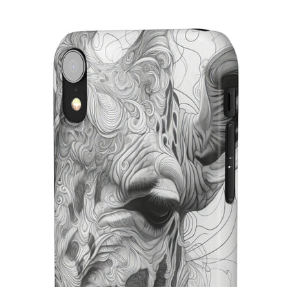 Monochrome Giraffe | Slim Phone Case for iPhone