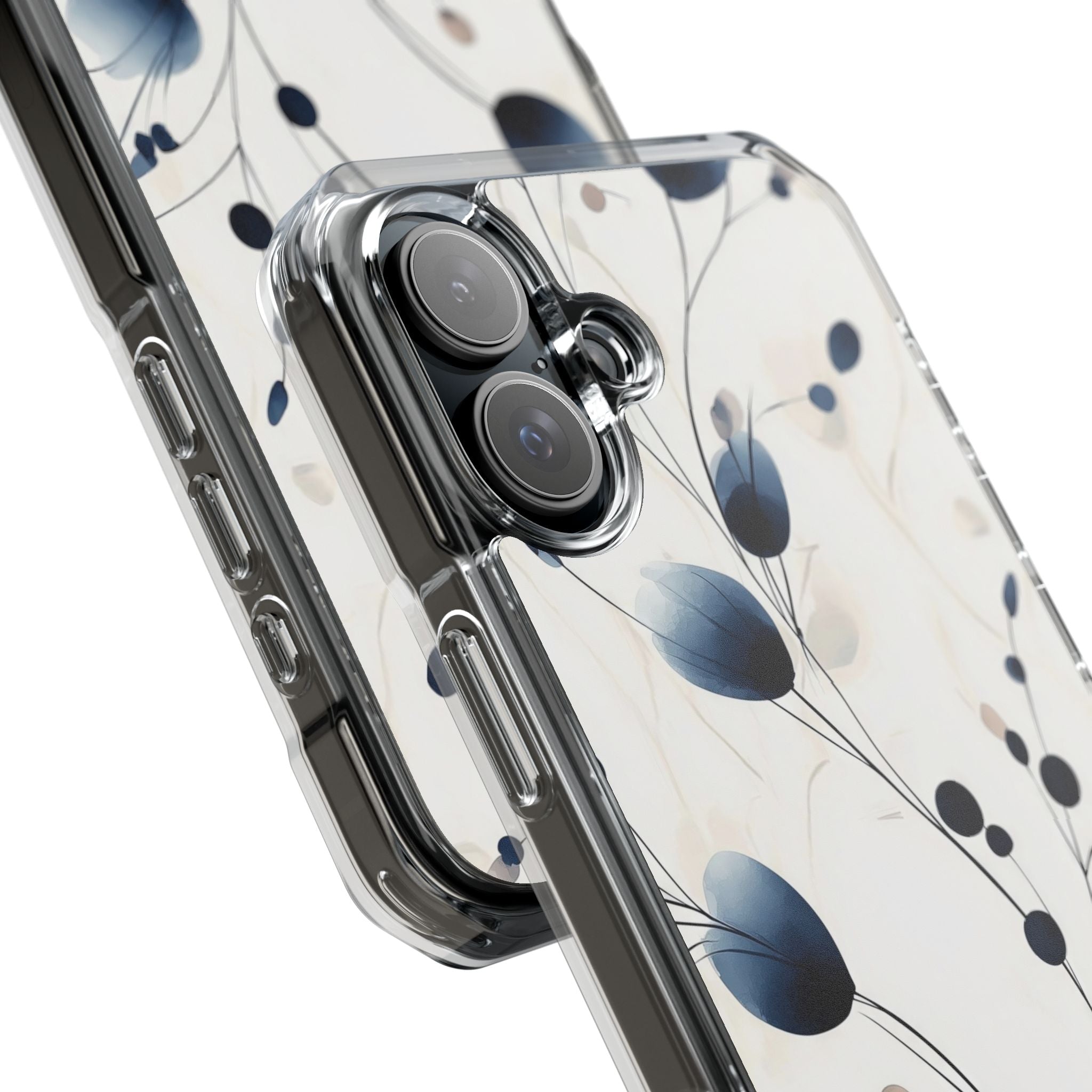 Floral Harmony Blue iPhone Case - Impact