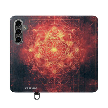 Glowing Mandala - Samsung S24 Case - Wallet