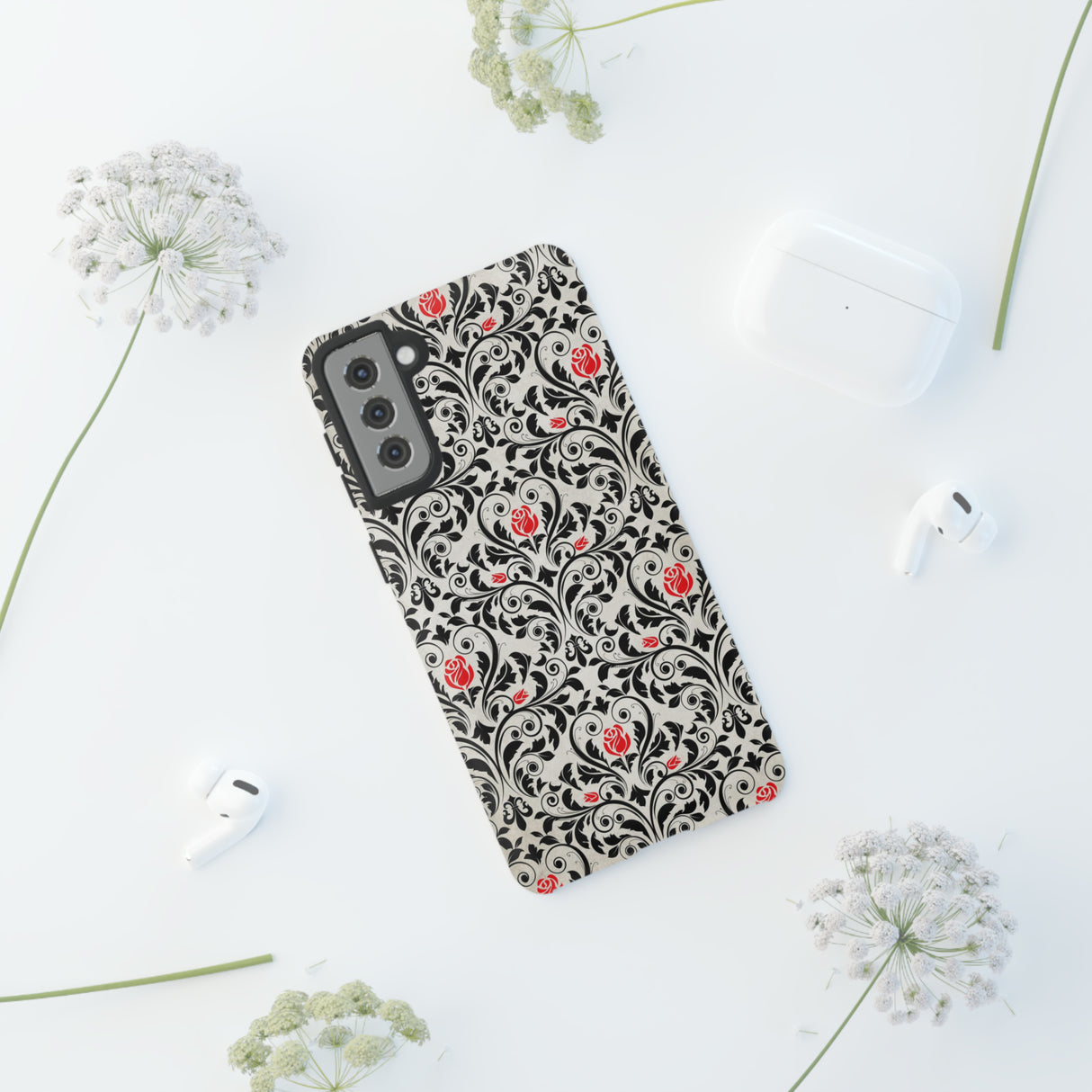 Centti Gothic Flower - Protective Phone Case