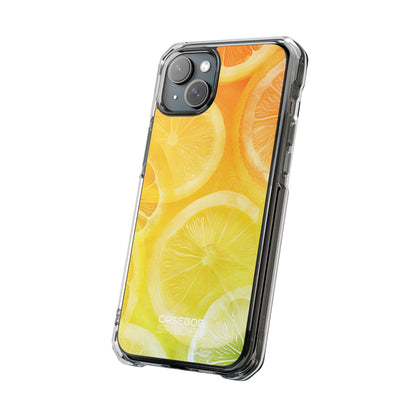 Citrus Splash Burst iPhone 15 - Impact Clear+