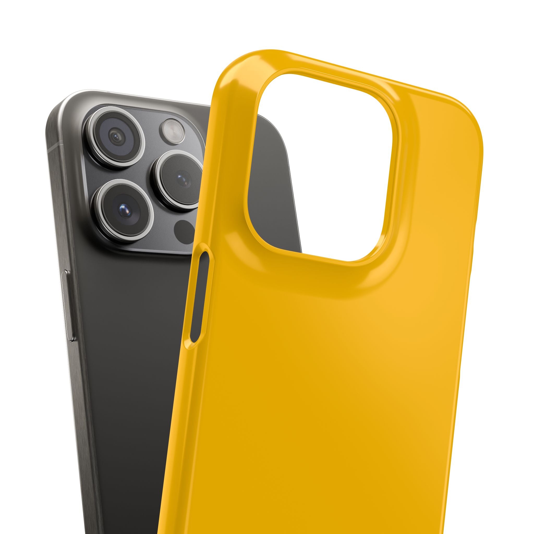 Amber Yellow - Slim iPhone 15 Phone Case