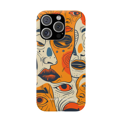 Gradient Face Mosaic iPhone 16 - Slim Phone Case