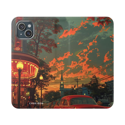 Crimson Classic Glow - iPhone 15 Plus Case - Wallet