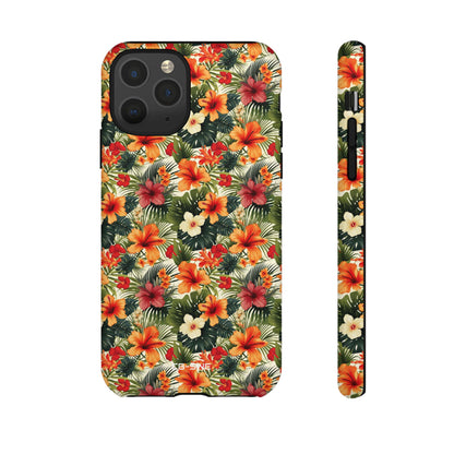 Tropical Blooms Flourish - iPhone Case