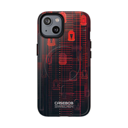 Cyber Locks Grid iPhone 14 - Tough+