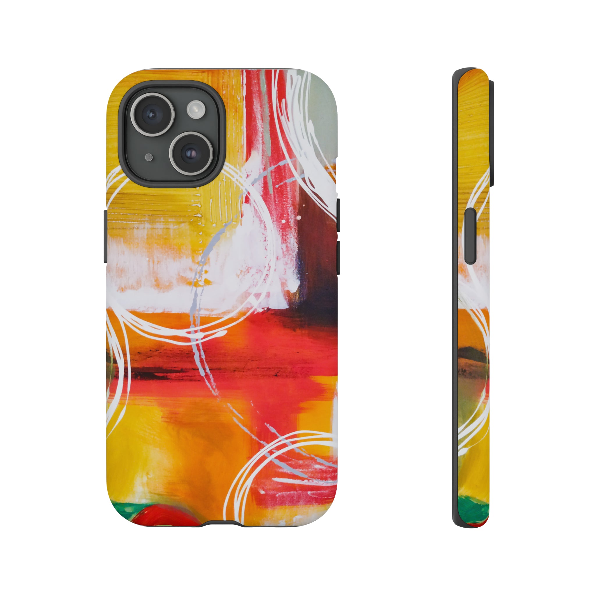 Abstract Yellow - Protective Phone Case