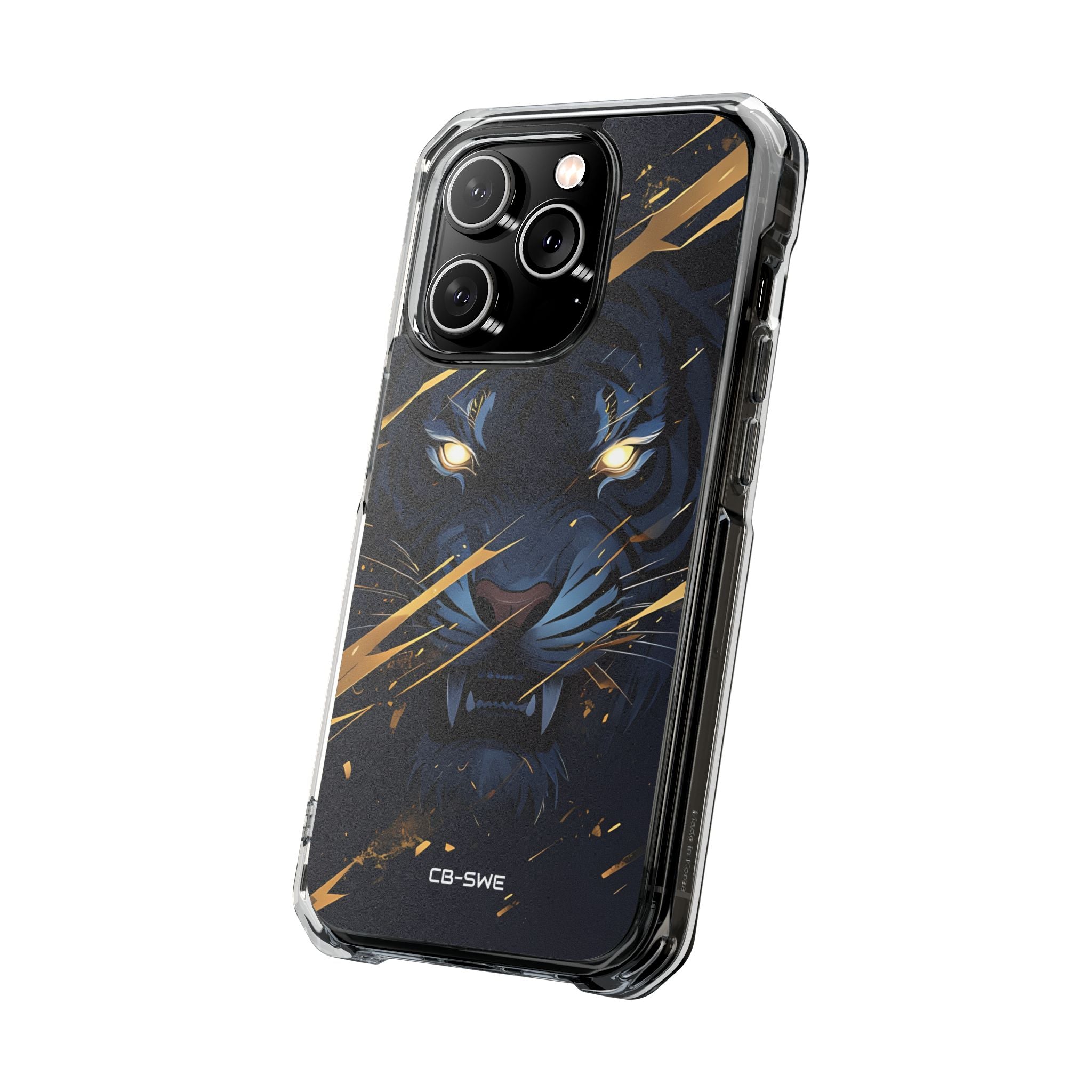 Tiger's Glowing Gaze iPhone Case - Impact