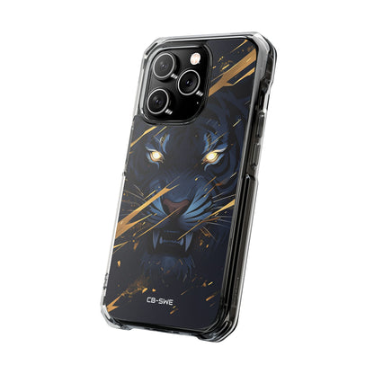 Tiger's Glowing Gaze iPhone Case - Impact