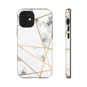 Marble Geometric - Protective Phone Case