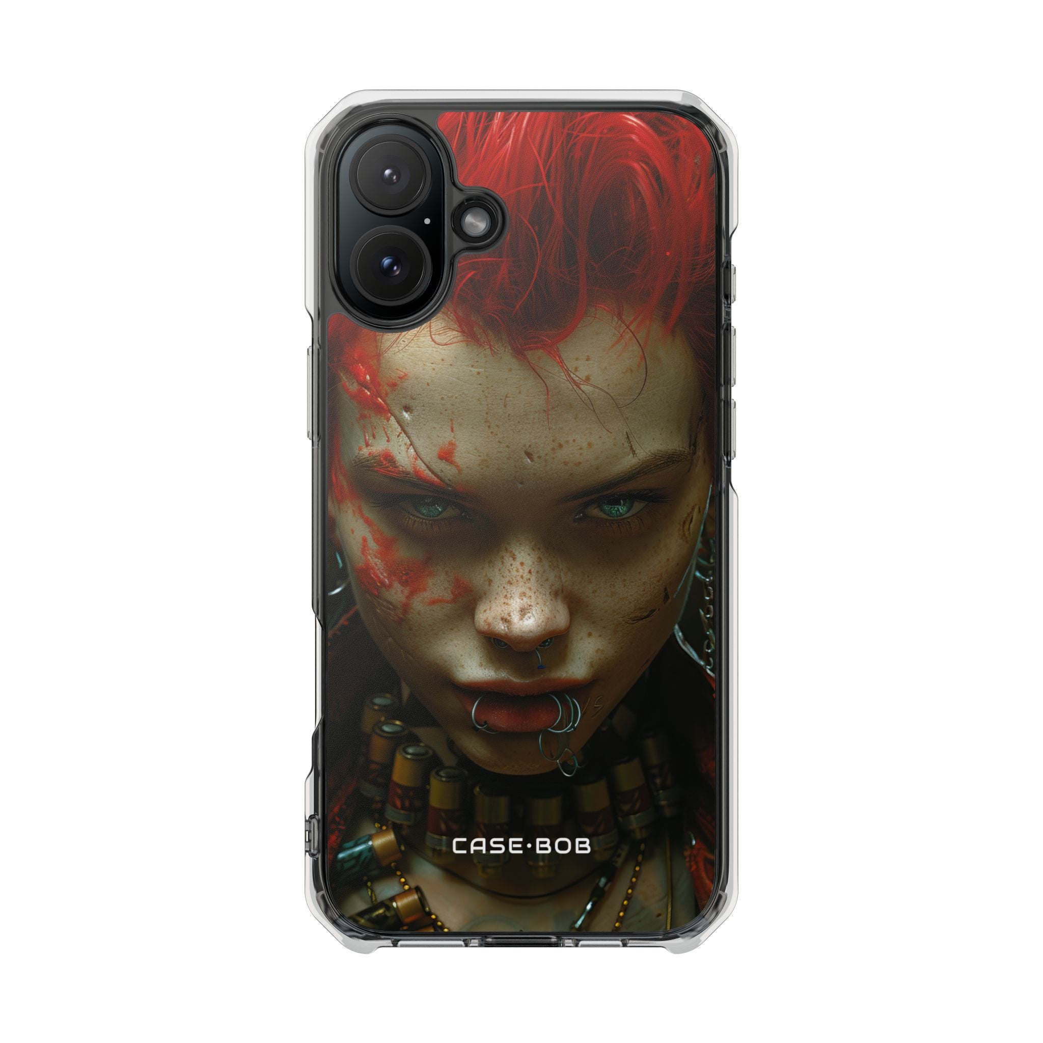 Red Spike Gaze iPhone 16 Plus Case - Impact