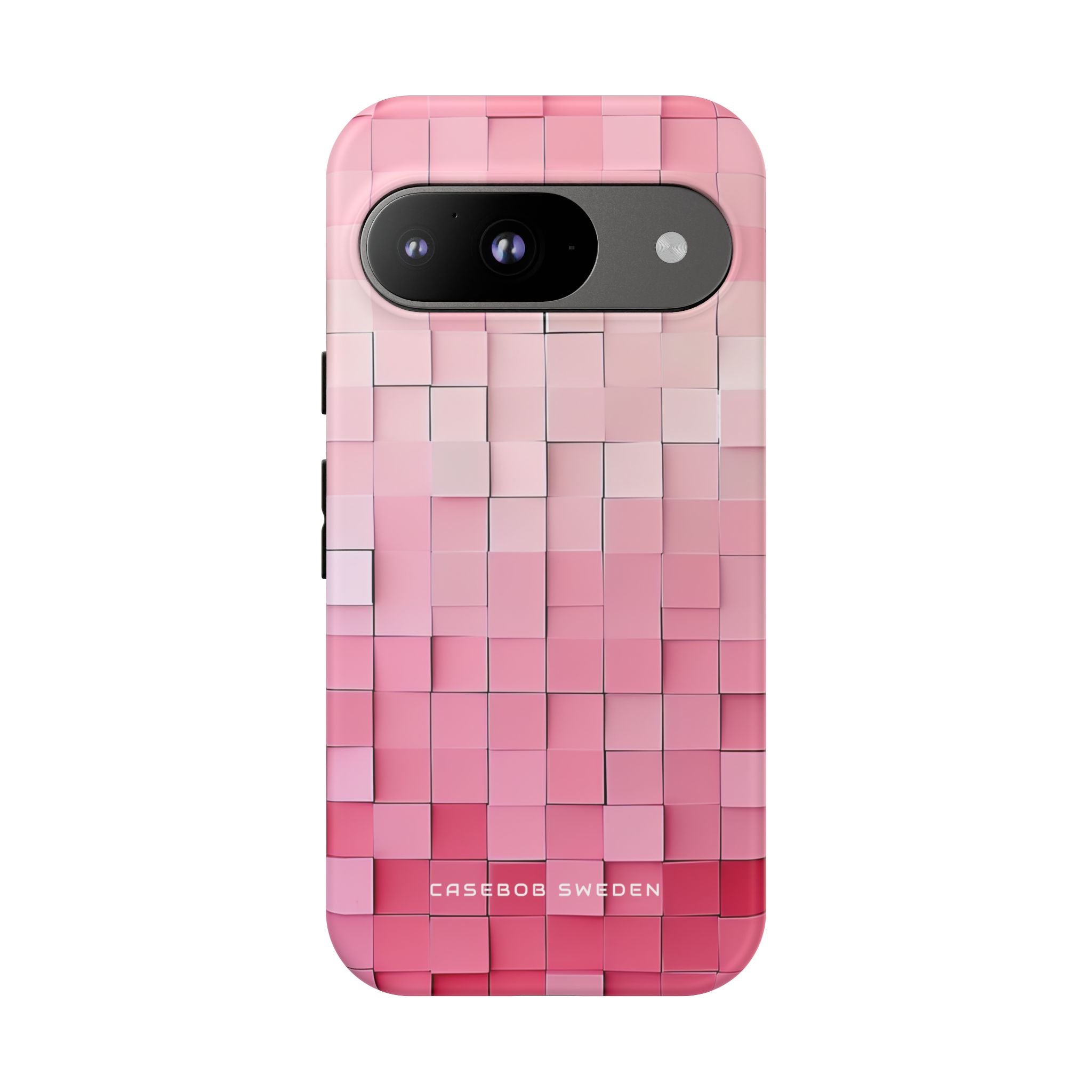 Pink Gradient Squares Google Pixel 9 - Tough Phone Case