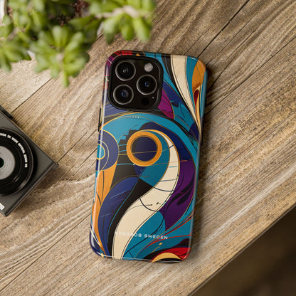 Vintage Vortex Harmony iPhone 16 - Tough Phone Case