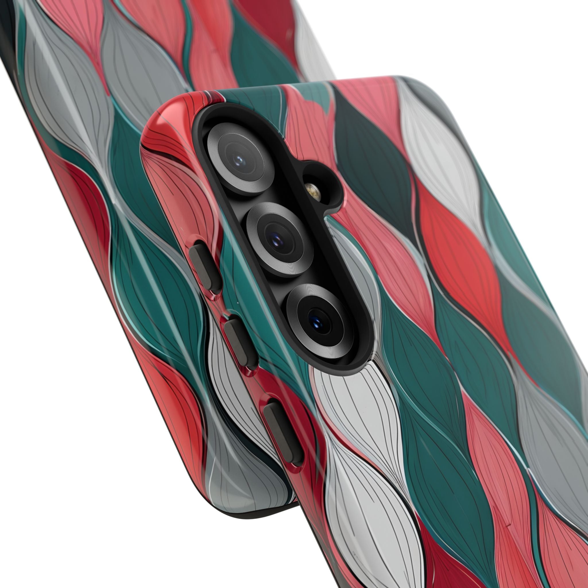 Leaf Cascade Teal Samsung S25 Plus Case - Tough