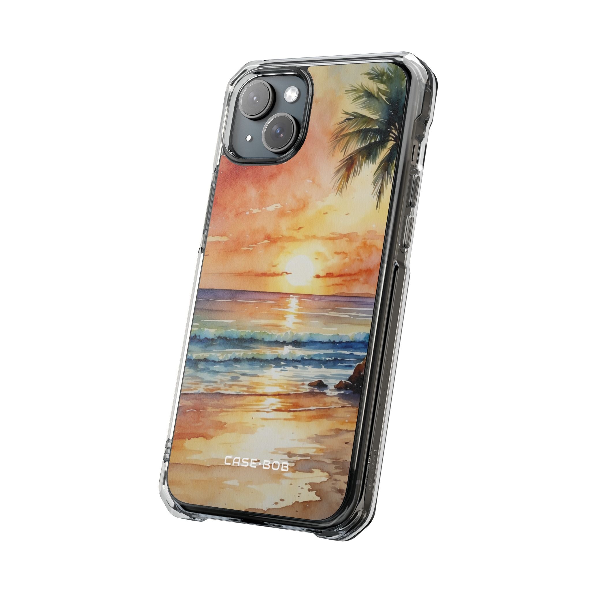 Sunset Palm iPhone 15 Plus Case - Impact
