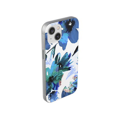 Blue Blossom Radiance iPhone 14 Case - Soft