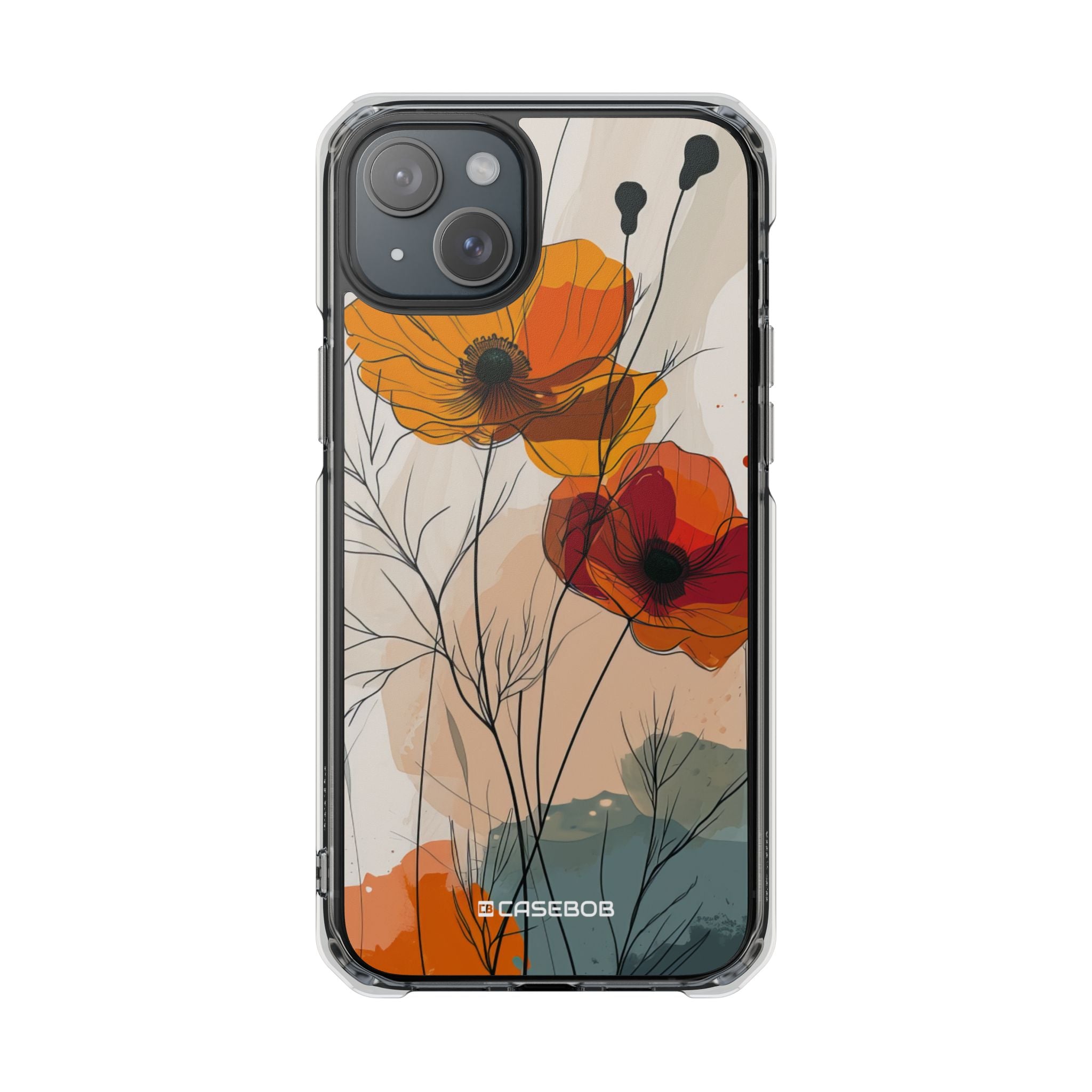 Fiery Floral Abstraction - Phone Case for iPhone