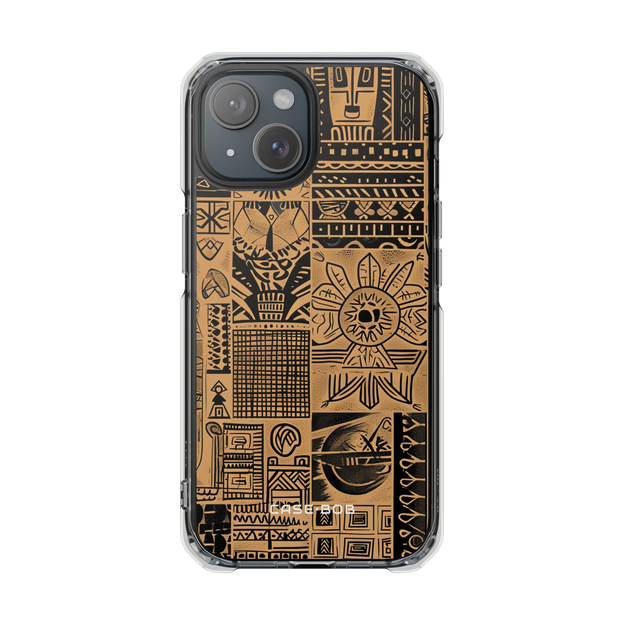 Tribal Grid iPhone 15 Case - Impact