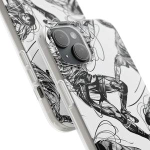 Dynamic Athletic Surrealism | Flexible Phone Case for iPhone