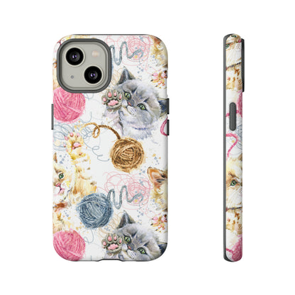 Cute Kitten Pattern - Protective Phone Case