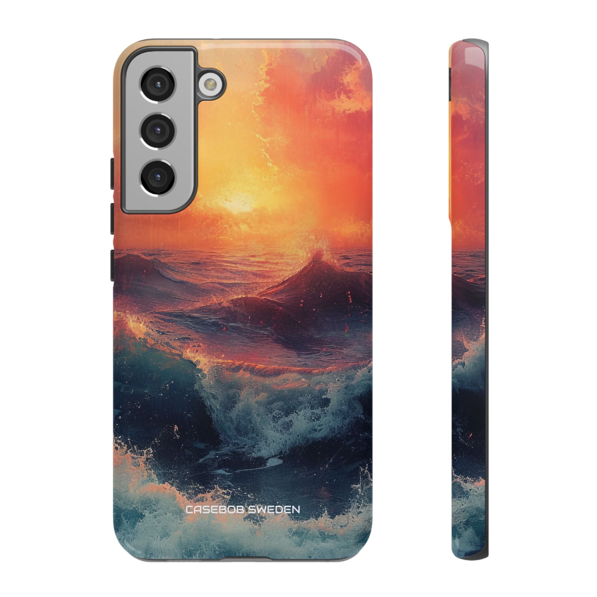 Ocean Sunset Waves - Tough Samsung S22 Phone Case