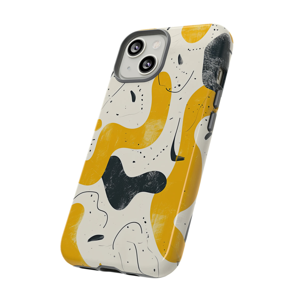 Yellow Linear Harmony - Protective Phone Case