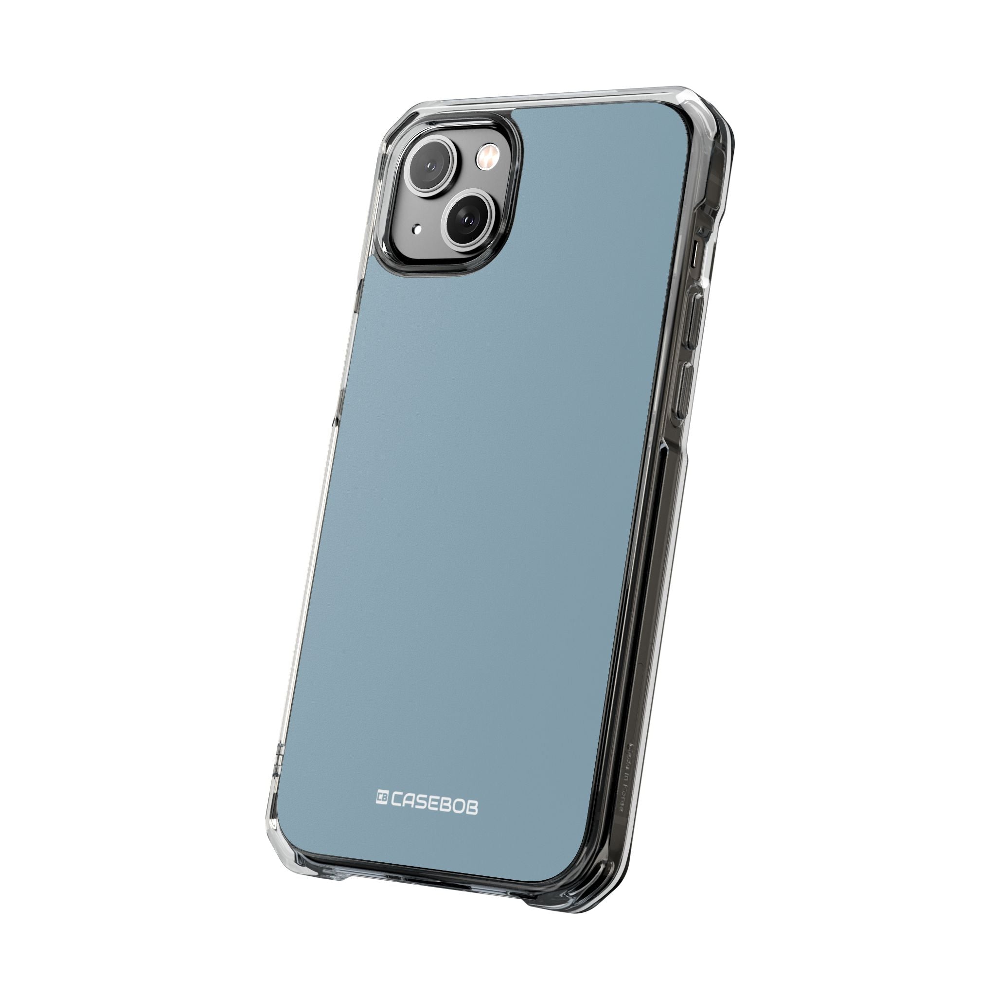 Pewter Blue - Clear Impact Case for iPhone