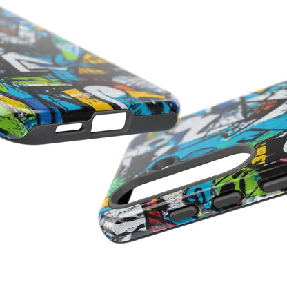 White Ripple Drift Samsung S25 Case - Tough