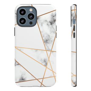 Marble Geometric - Protective Phone Case