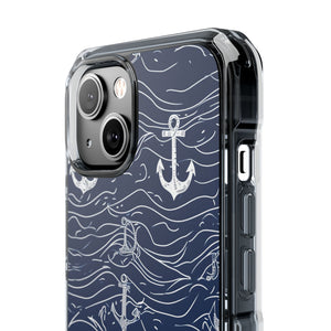 Nautical Serenity – Handyhülle für iPhone (Clear Impact – Magnetisch)