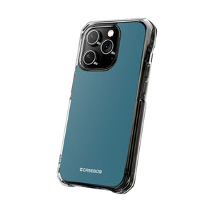 Teal Blue | Phone Case for iPhone (Clear Impact Case - Magnetic)