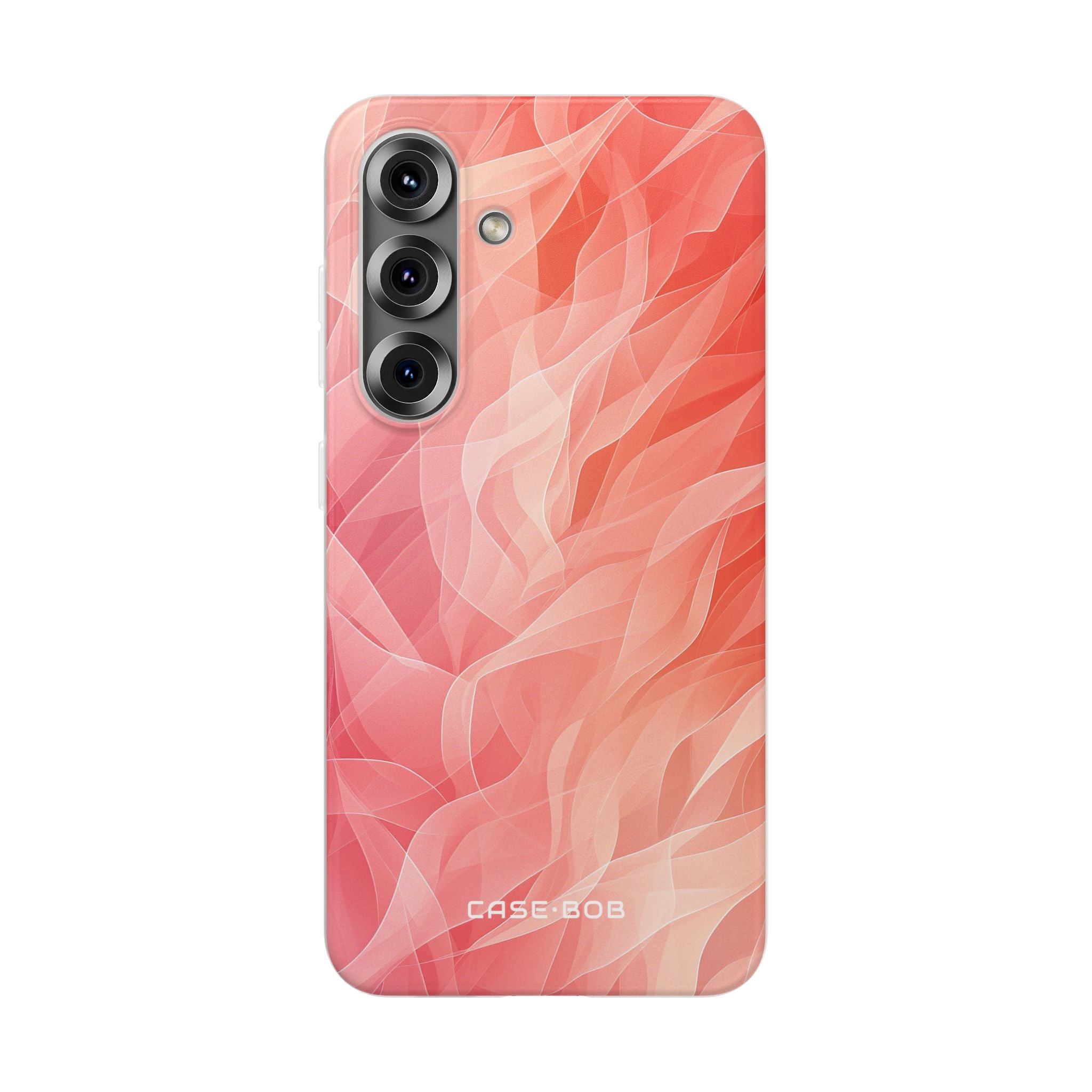 Peach Wave Drift Samsung S25 Plus Case - Soft