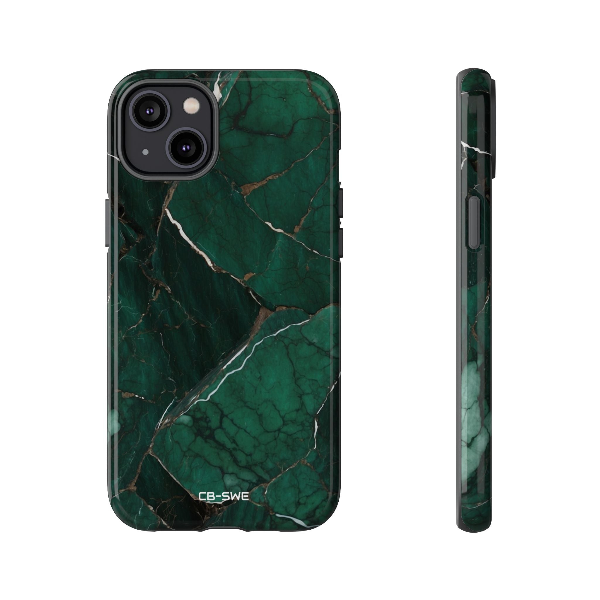 Emerald Veins Flow - iPhone Case