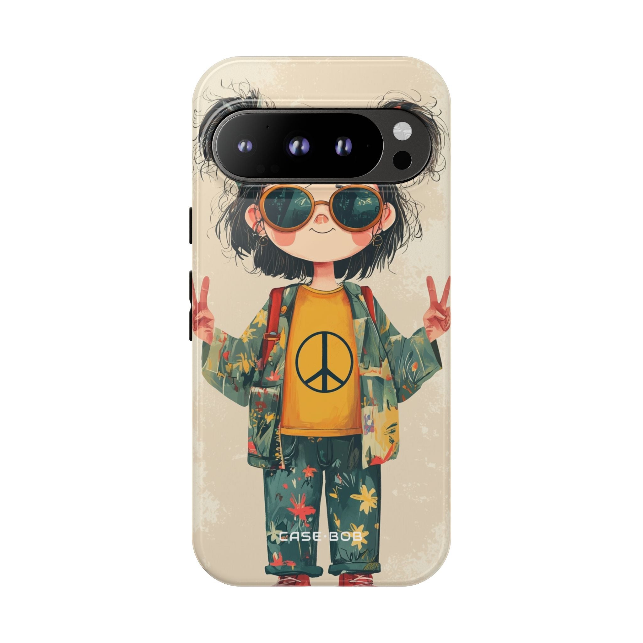 Peace Pigtails Google Pixel 9 Pro Case - Tough