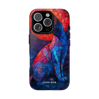 Stained-Glass Cat iPhone 16 Pro Case - Tough