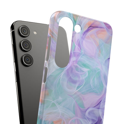 Purple Peach Whirl - Slim Samsung S23 Phone Case