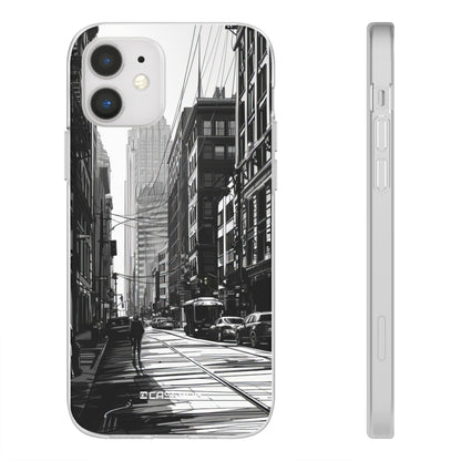 Noir Urban Serenity | Flexible Phone Case for iPhone