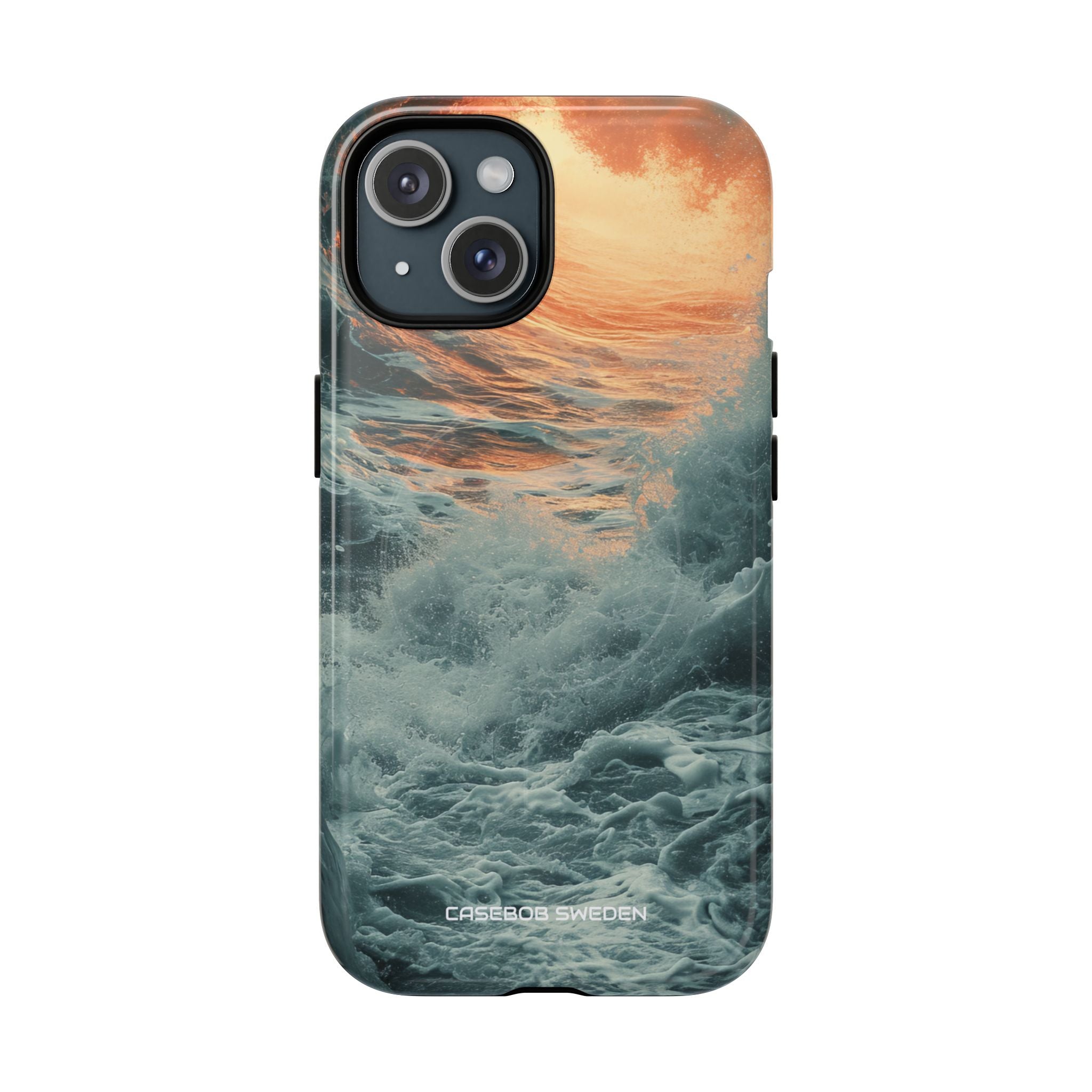 Fiery Wave Power - Tough+ iPhone 15 Phone Case