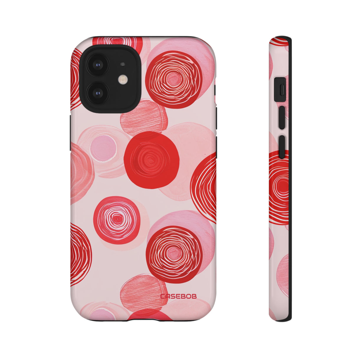 Crimson Circle Minimalism - Protective Phone Case