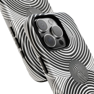 Dynamic Depth: Black and White Op-Art - for iPhone 16