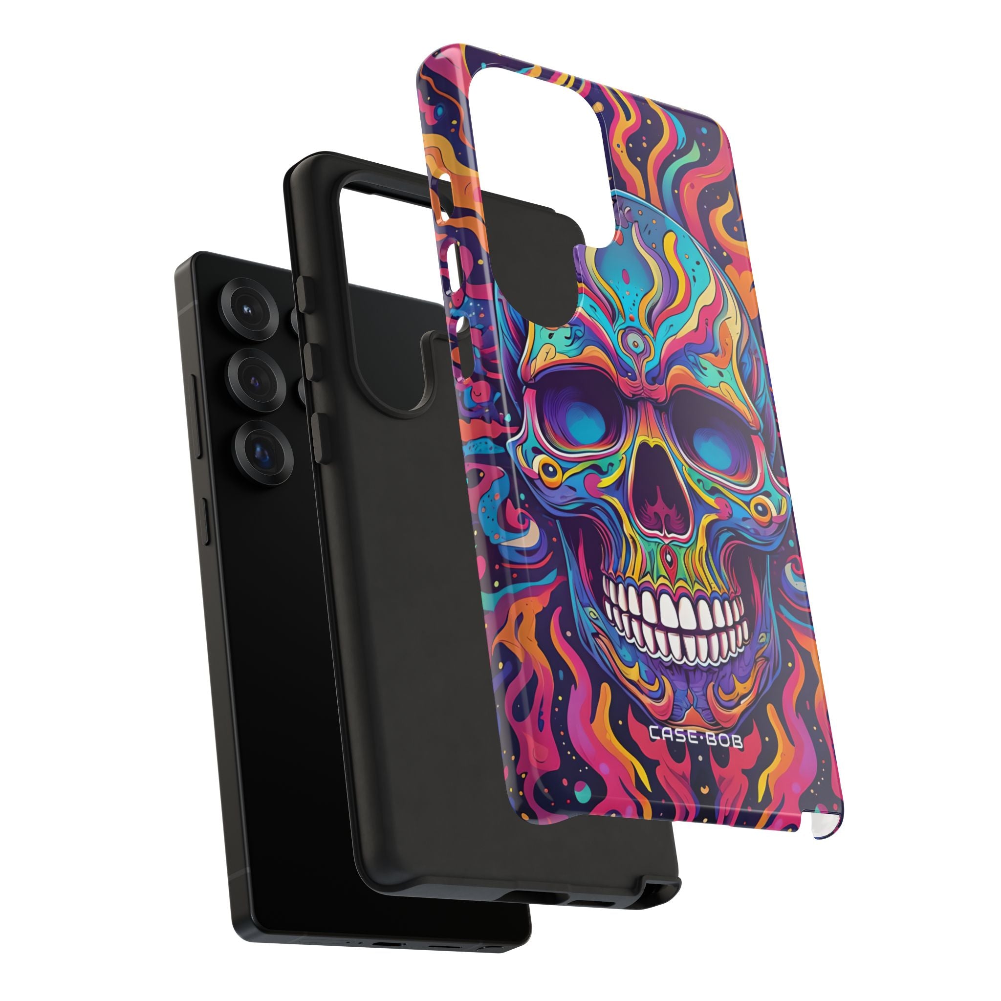 Flaming Skull Samsung S25 Ultra Case - Tough